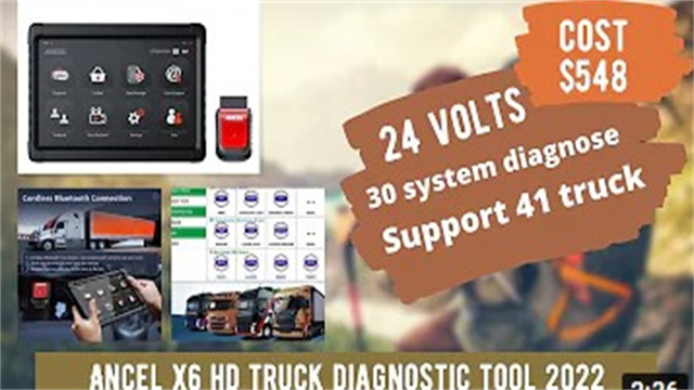 ANCEL X6 HD Operation Video from-@AC OBD2 diagnostic tool reviews