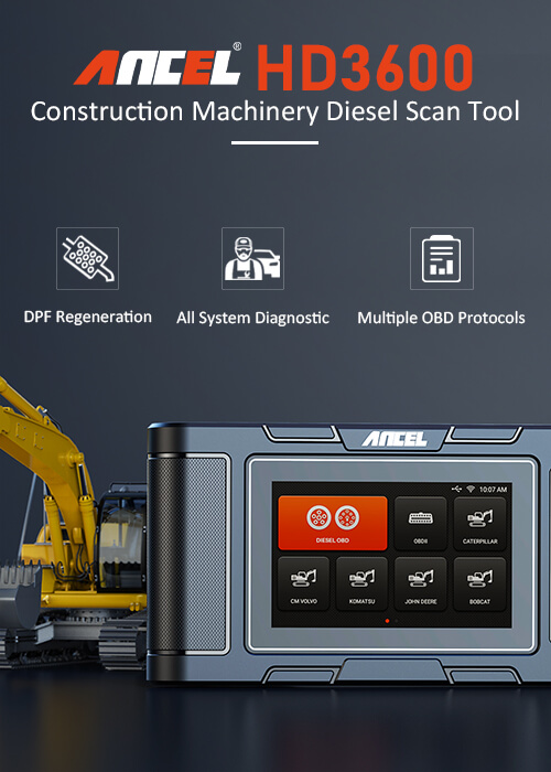 ANCEL HD3600| HEAVY DUTY TRUCK SCANNER| Professional Scan Tool and